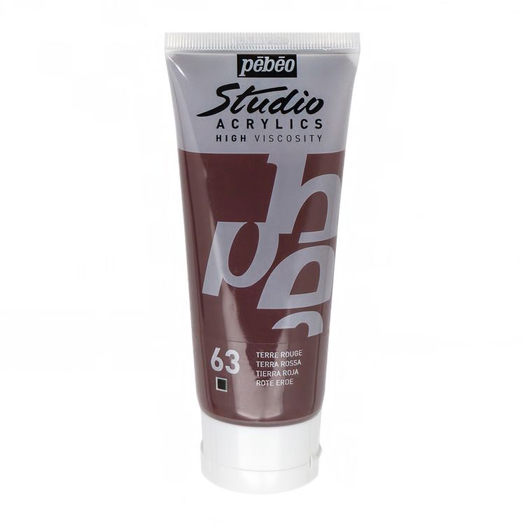 

Краска акриловая Pebeo Studio Acrylics Красная земля 100 мл, Коричневый
