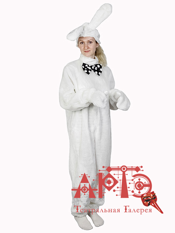 

Костюм карнавальный женский Заяц NoBrand 15CH белый 38 RU, 15CH
