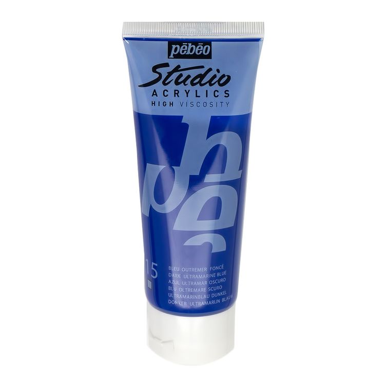 

Краска акриловая Pebeo Studio Acrylics Ультрамарин темный 100 мл, Синий