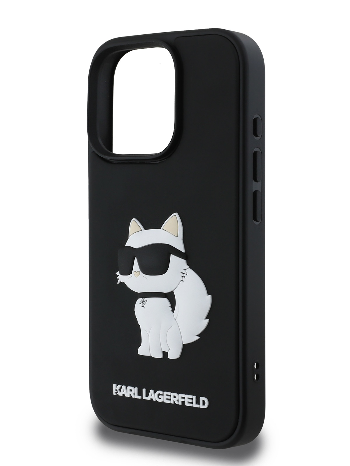 

Чехол Karl Lagerfeld для iPhone 16 Pro с объемным принтом 3D Rubber черный