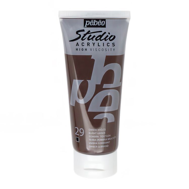 

Краска акриловая Pebeo Studio Acrylics Умбра жженая 100 мл, Коричневый