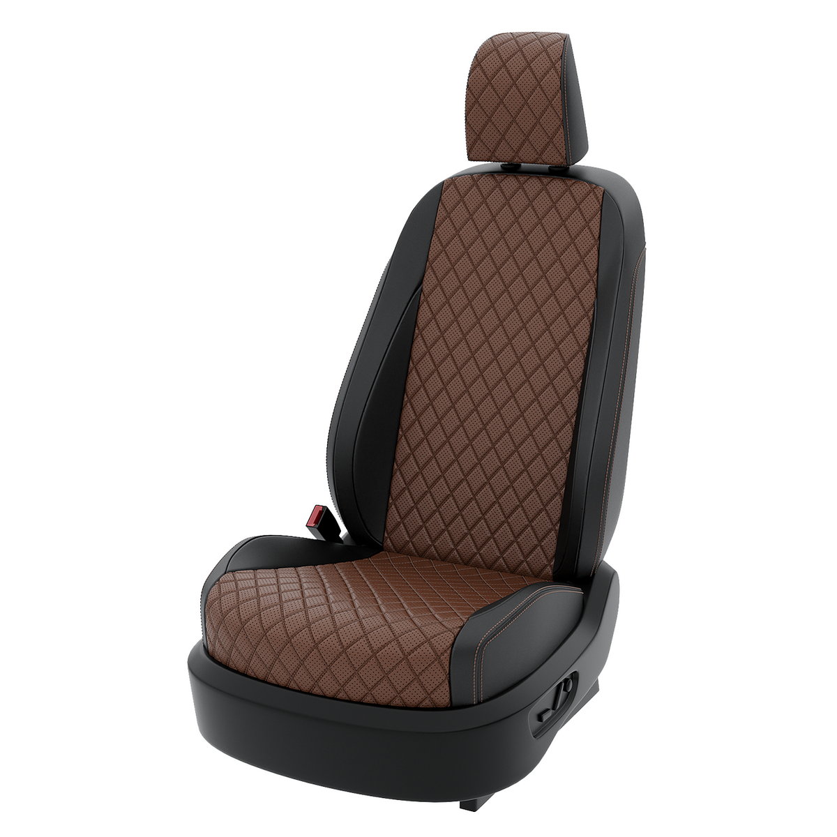 

Чехлы на сиденья Центр Авточехлов для JAC N25 CNTRA1603F-С2-625 Экокожа ромб, Коричневый;черный, CNTRA1603