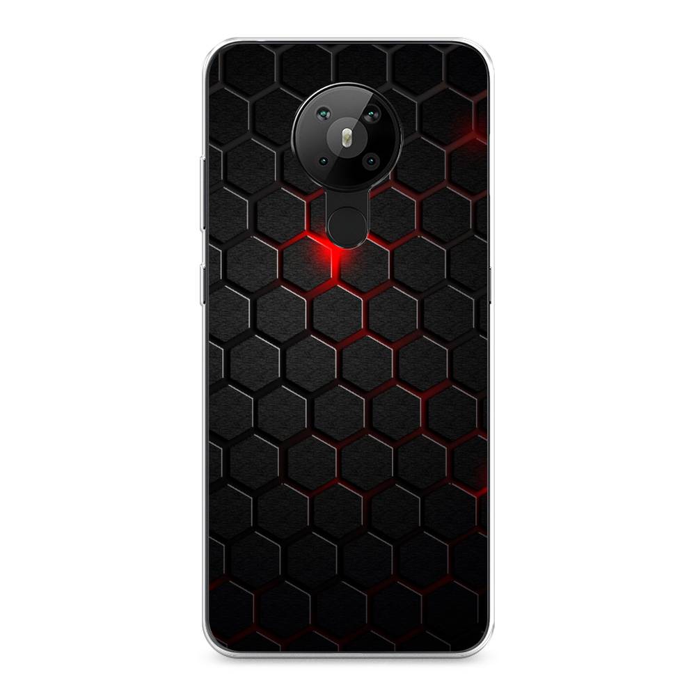 

Чехол Awog "Фон соты красные" для Nokia 5.3, 123450-3