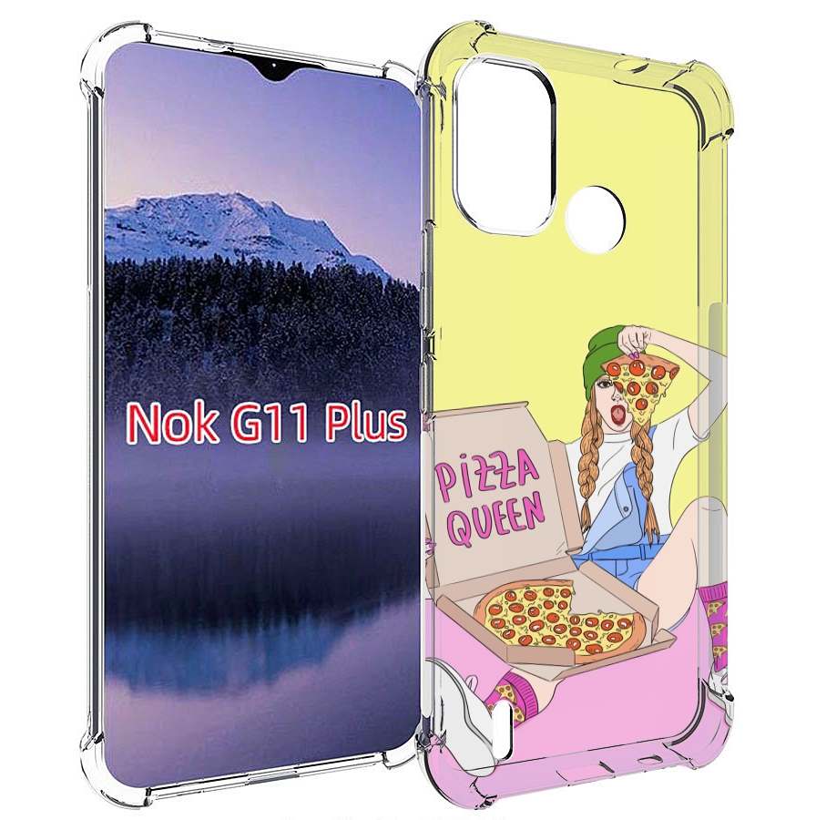 

Чехол MyPads королева-пиццы женский для Nokia G11 Plus, Прозрачный, Tocco