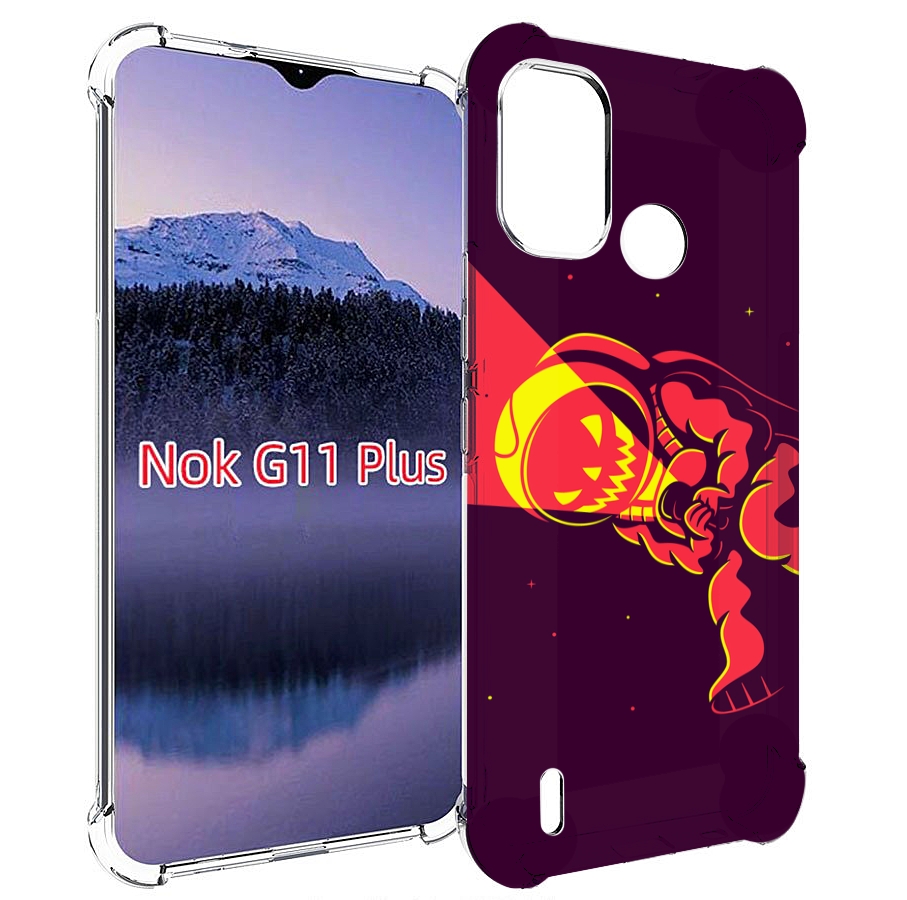 

Чехол MyPads космонавт-в-хеллуин для Nokia G11 Plus, Прозрачный, Tocco