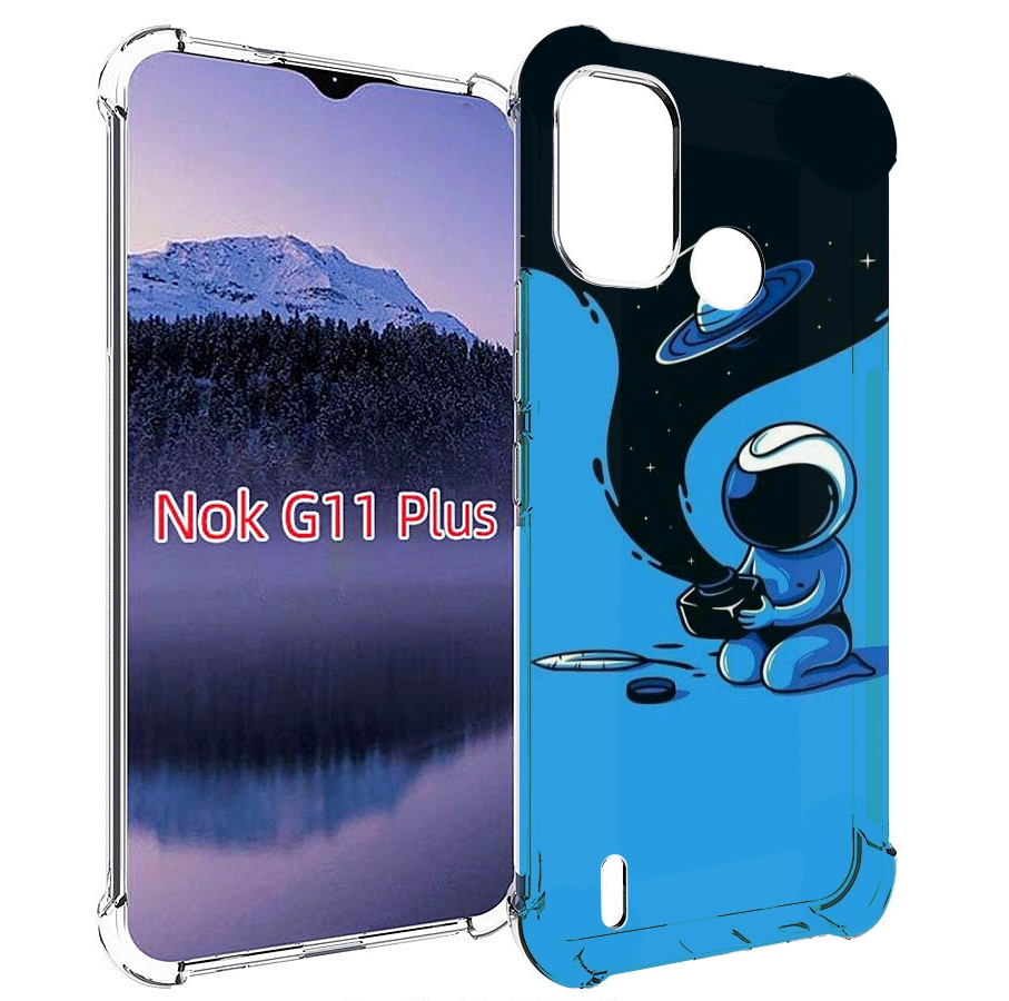 

Чехол MyPads космос из черной краски для Nokia G11 Plus, Прозрачный, Tocco