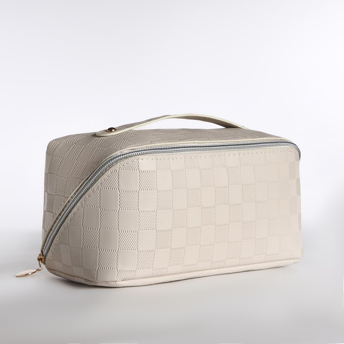 

Косметичка женская NoBrand 9879240 бежевая, 22х10х10 см, Бежевый