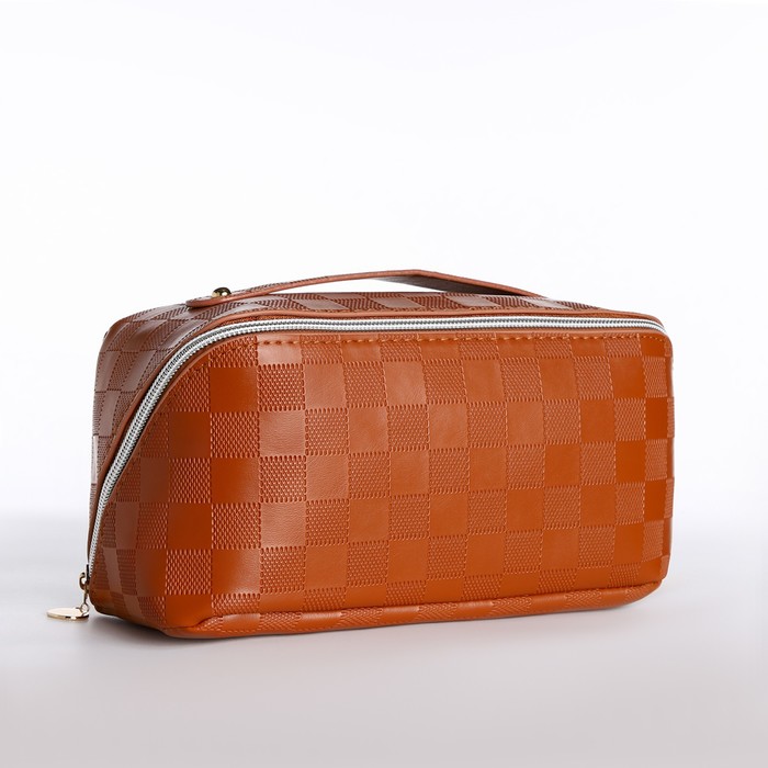 

Косметичка женская NoBrand 9879241 коричневая, 22х10х10 см, Коричневый