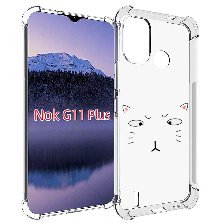 

Чехол MyPads кот-части-лица для Nokia G11 Plus, Прозрачный, Tocco