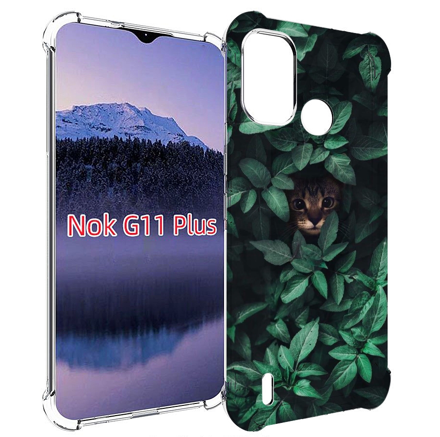 

Чехол MyPads котенок в листьях для Nokia G11 Plus, Прозрачный, Tocco
