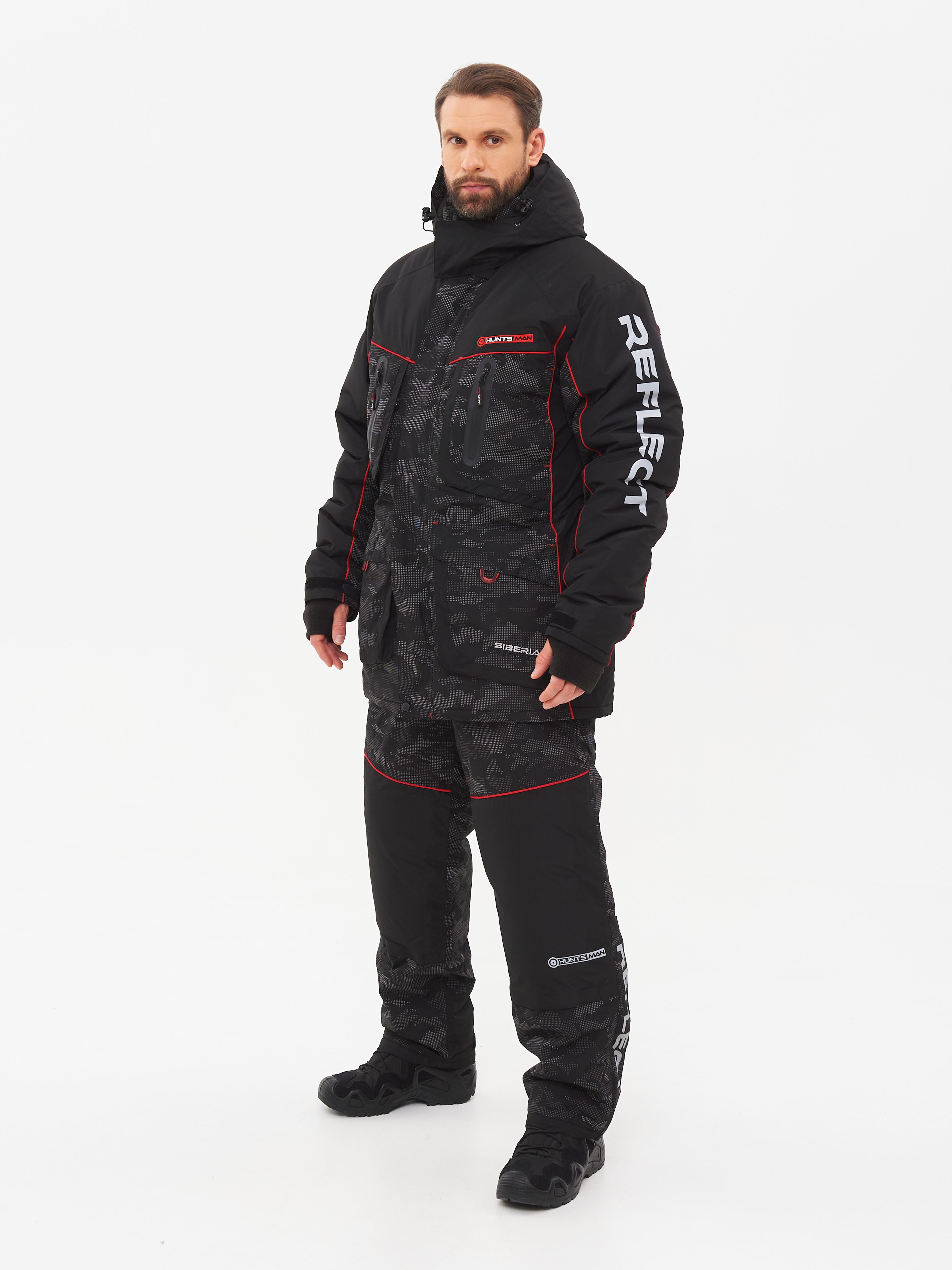 

Костюм зимний Huntsman Siberia Reflect ткань Reflex Membrane, черный, р.48-50/170-176, Siberia Reflect