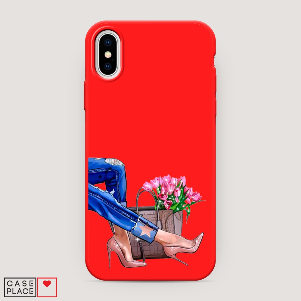 

Чехол Awog на Apple iPhone XS (10S) / Айфон XS (10S) "Каблучки", Разноцветный, 11853-1
