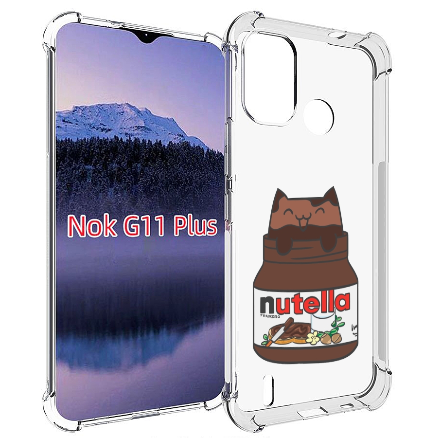

Чехол MyPads кошечка-в-нутелле для Nokia G11 Plus, Прозрачный, Tocco