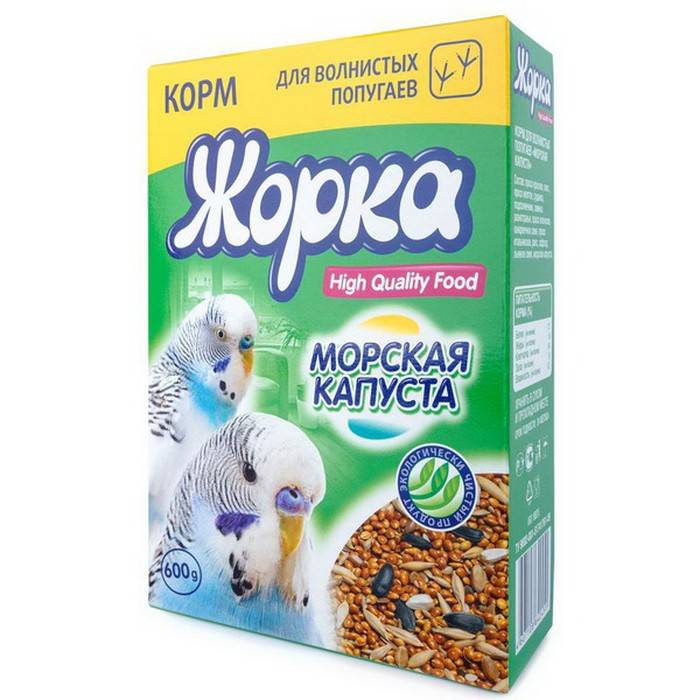 Сухой корм для волнистых попугаев Жорка High Quality Food Морская капуста, 600 г