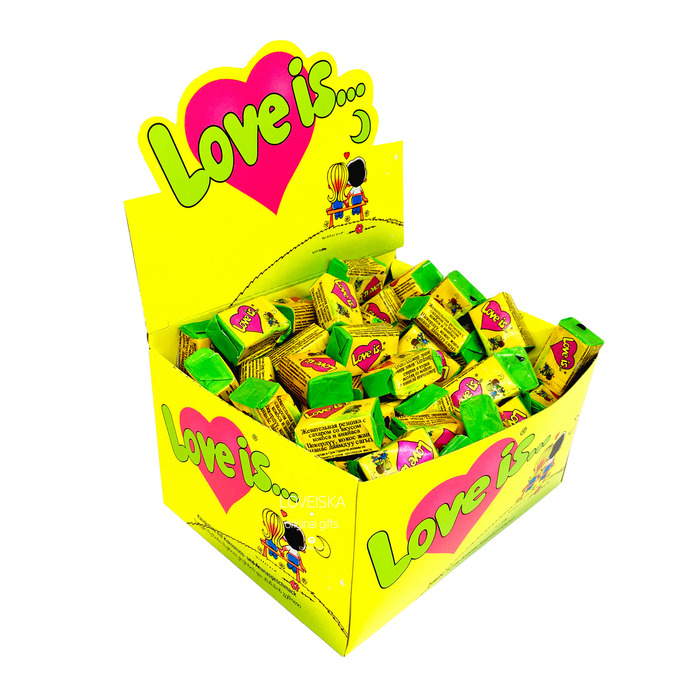 

Жевательная резинка Love Is кокос и ананас 4,2 г, 100 штук