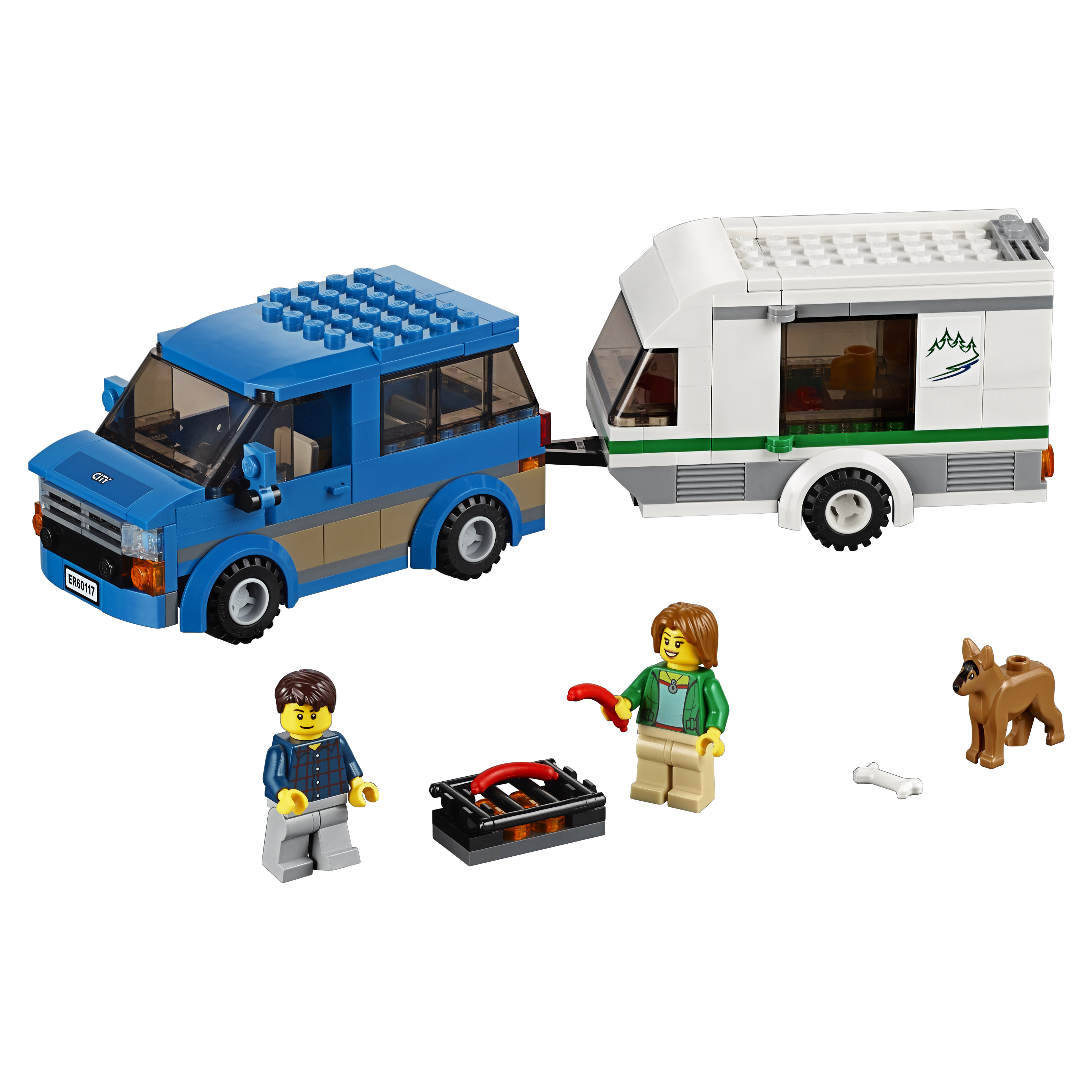 Конструктор LEGO City Great Vehicles Фургон и дом на колёсах (60117) конструктор lego city great vehicles багги 60145