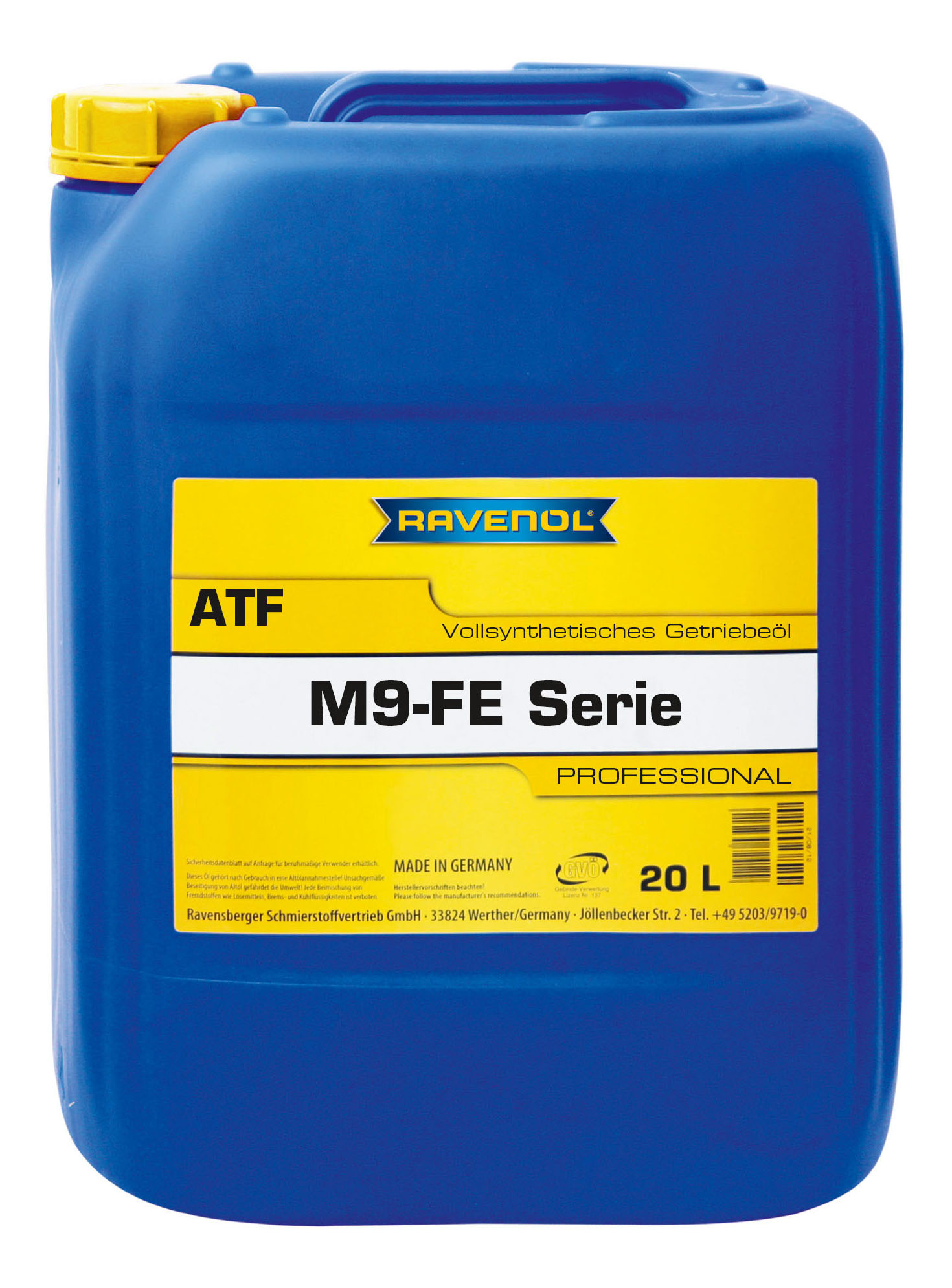 фото Трансмиссионное масло ravenol atf m 9fe-serie 20л 1211127-020-01-999