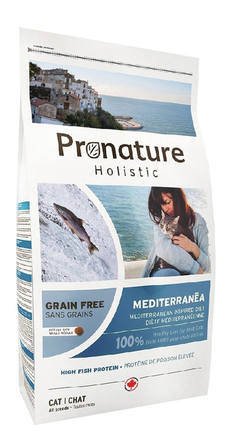 фото Сухой корм для кошек pronature holistic grain free нордико, средемноморское меню, рыба,2кг