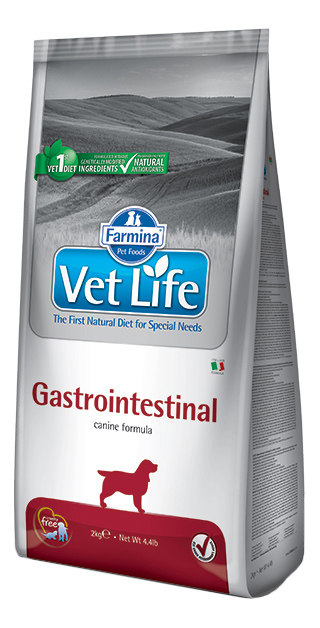 фото Сухой корм для собак farmina vet life gastrointestinal, при заболеваниях жкт, курица, 12кг