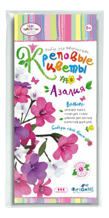 

Поделка Оригами Креповые цветы. Азалия, креповые цветы. Азалия