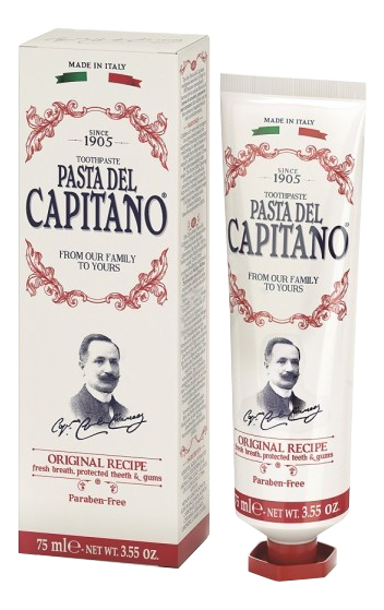 

Зубная паста Pasta del Capitano оригинальный рецепт 25 мл, оригинальный рецепт 25 мл
