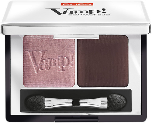 Компактные двойные тени PUPA Vamp! Compact Duo, тон №002 Pink Earth (40087002) pupa переливчатые тени vamp gems