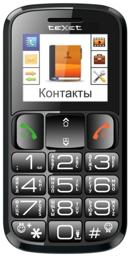 фото Мобильный телефон texet tm-b116 black