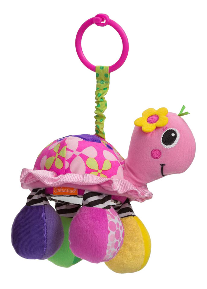 фото Подвесная игрушка infantino "черепашка розовая"
