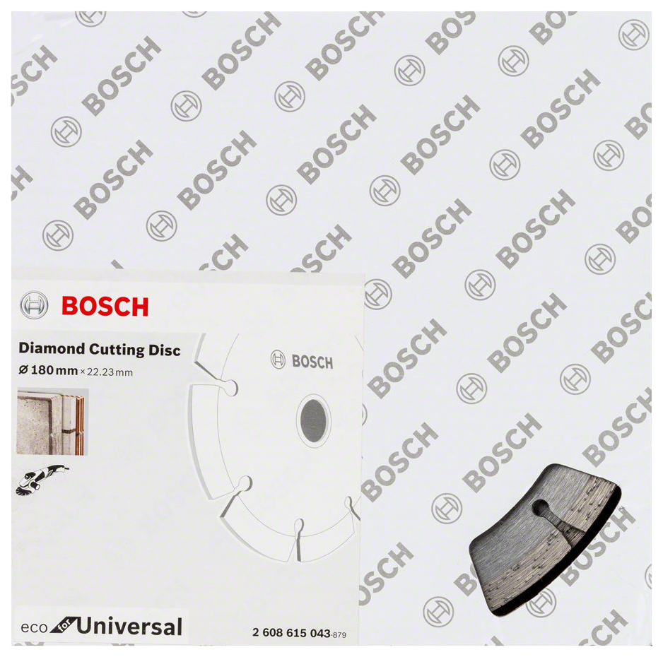 фото Диск отрезной алмазный bosch eco universal 180-22,23 2608615043