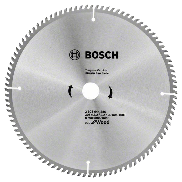 Пильный диск по дереву Bosch ECO WO 305x30-100T 2608644386 пильный диск по дереву для торцовочных пил bosch