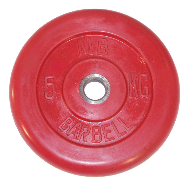 

Диск для штанги MB Barbell Стандарт 5 кг, 31 мм красный, Стандарт