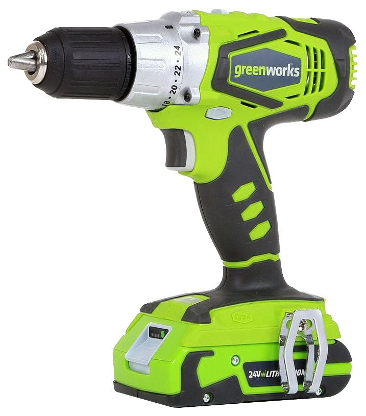 

Акк. ударная дрель-шуруповерт Greenworks G-24V (G24DD) 3701507UC, G24DD-SET