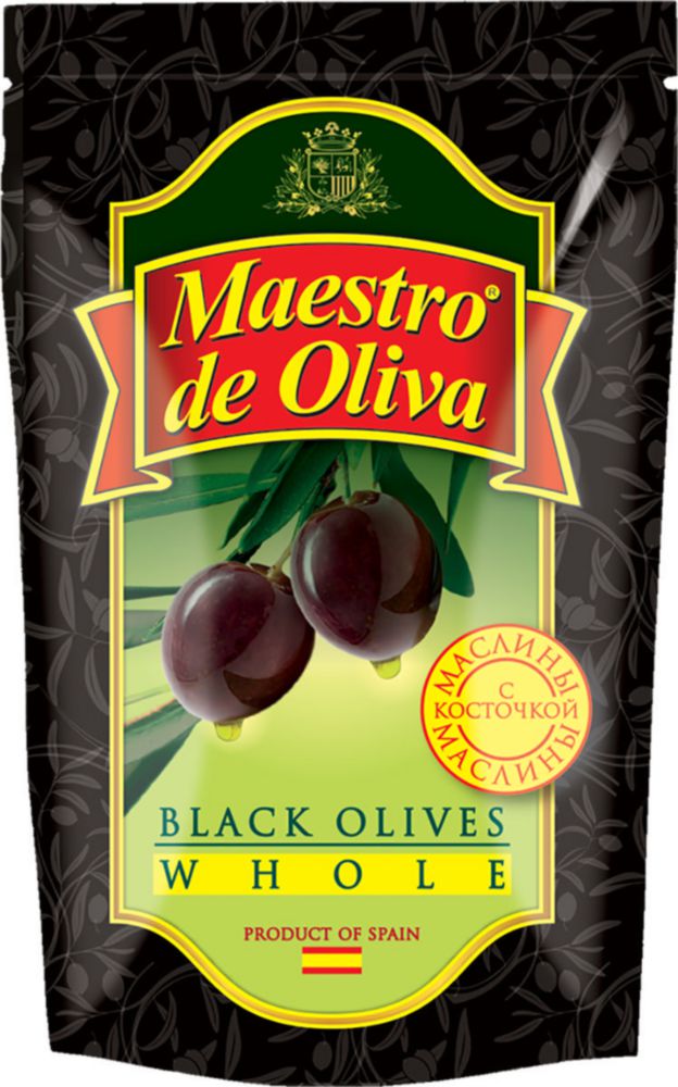 Маслины Maestro de Oliva с косточкой 170 г