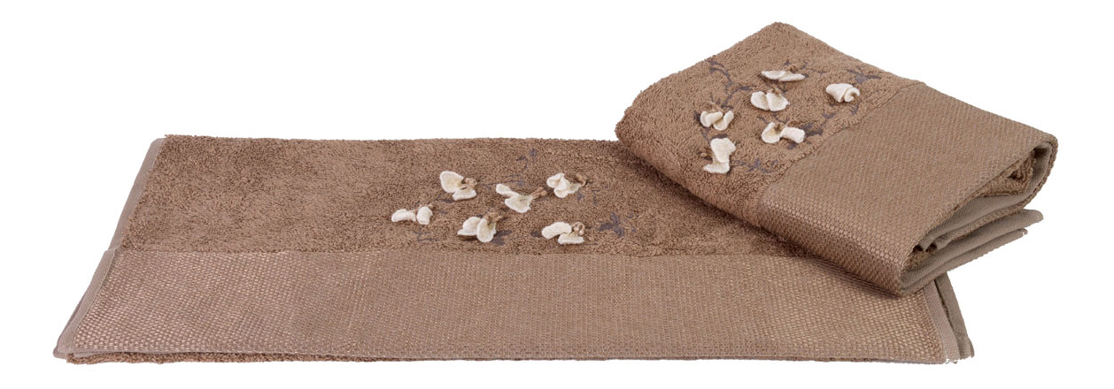 фото Банное полотенце hobby home textile коричневый