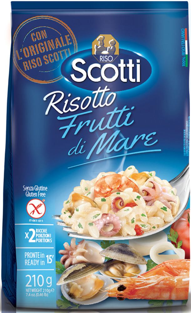 Ризотто Riso Scotti с морепродуктами marinaro 210 г