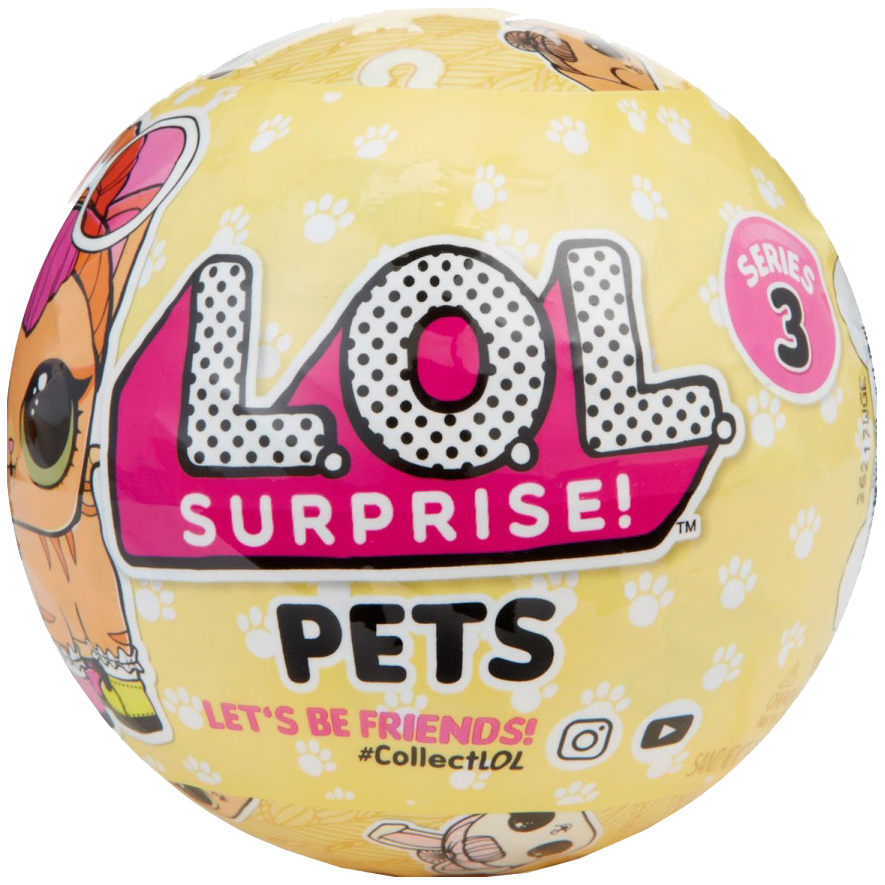 

Кукла-сюрприз L.O.L. Surprise питомец в шарике 3-я серия 549574, 3-я серия