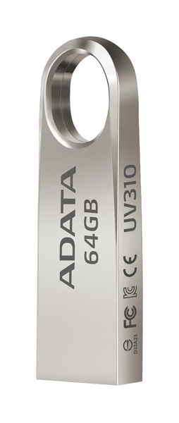 

USB-флешка ADATA UV310 64GB Silver (AUV310-64G-RGD), UV310