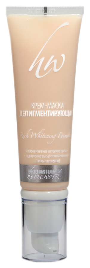 Маска PREMIUM Депигментирующая Home Work 50 мл депигментирующая сыворотка tete cosmeceutical medicell melanostop solution