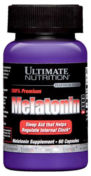 

Добавка для сна Ultimate Nutrition Melatonin 100% Premium 60 капс. натуральный, Melatonin 100% Premium
