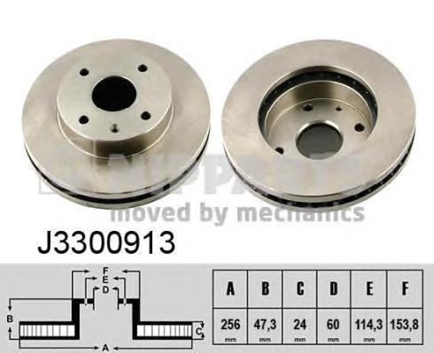 фото Тормозной диск nipparts j3300913