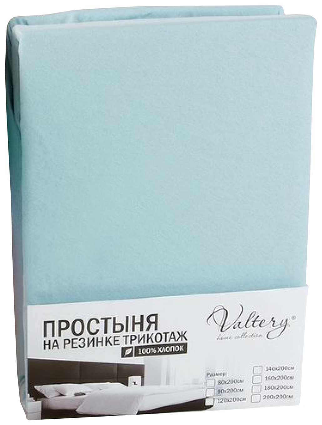 

Простыня Valtery PT golubaya цвет Голубой размер 140x200
