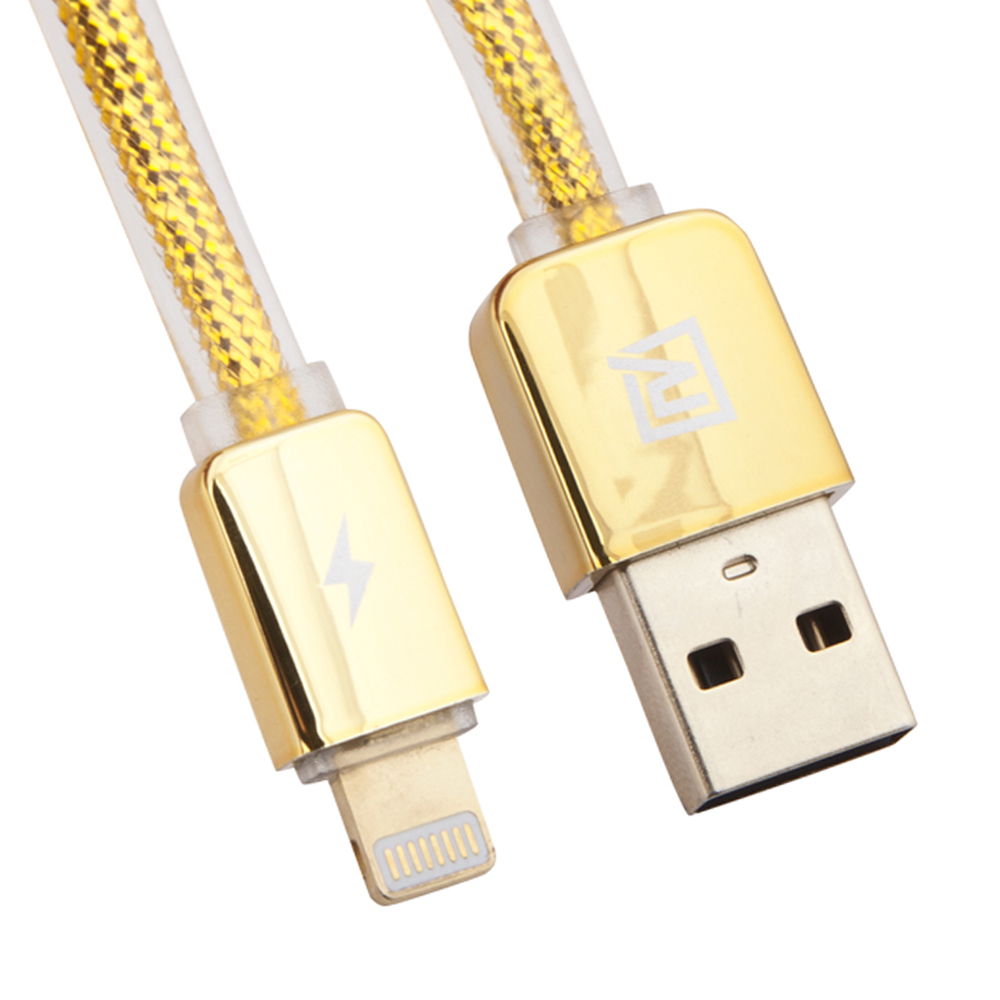

Кабель Remax rc-016i Lightning 1м Gold, RC-016I