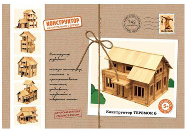 Конструктор деревянный Теремок Теремок 6 742 детали К596