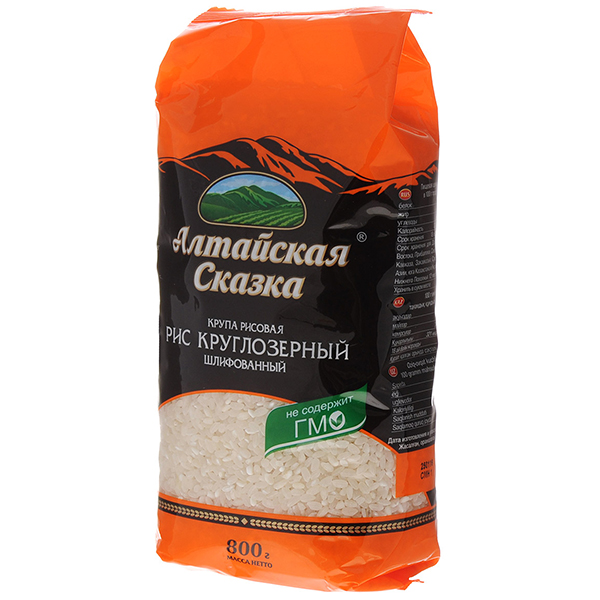 

Рис круглозерный Алтайская сказка 800 г