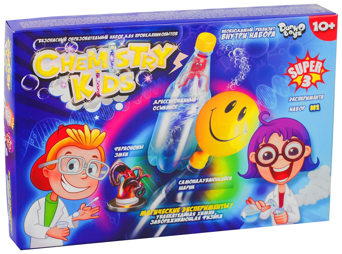 фото Набор для проведения опытов магические эксперименты chemistry kids chk-02-01danko toys