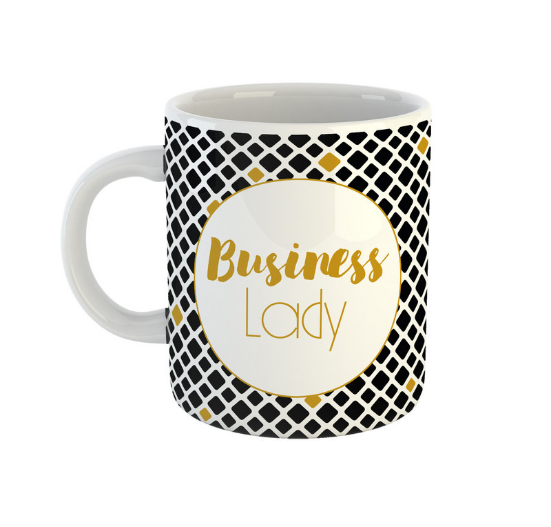 фото Кружка be happy с надписью business lady