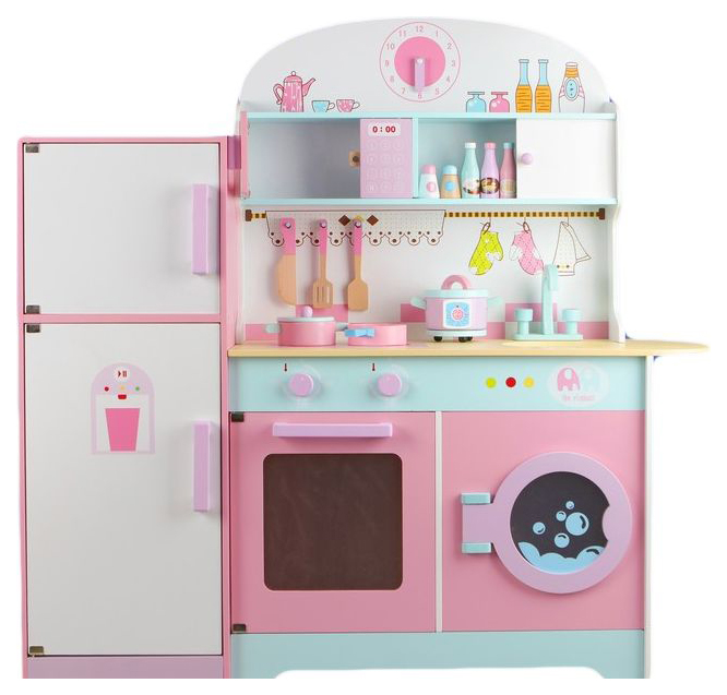 

Игровой набор Sima-land универсальная кухня, Розовый;зеленый;белый