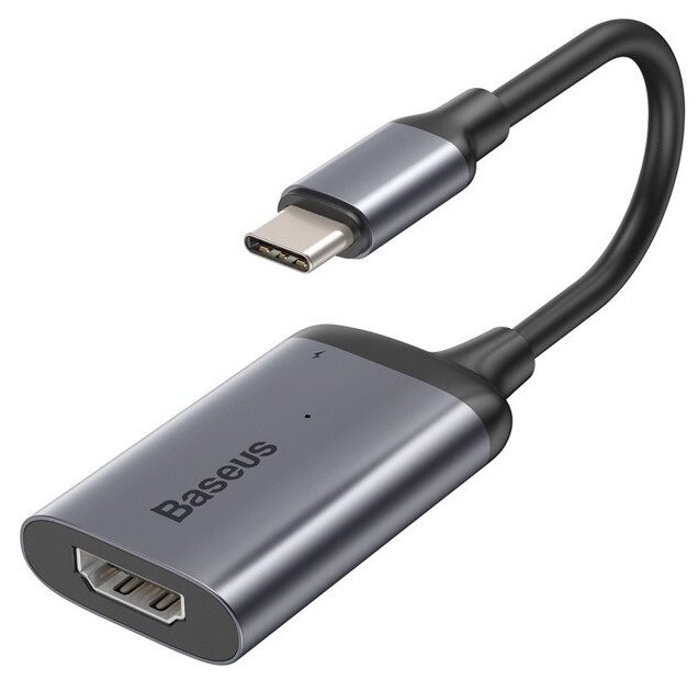

USB-концентратор Baseus Enjoyment Series USB-C to HDMI/PD CAHUB-W0G (Deep Grey), Enjoyment Series USB-C to HDMI/PD