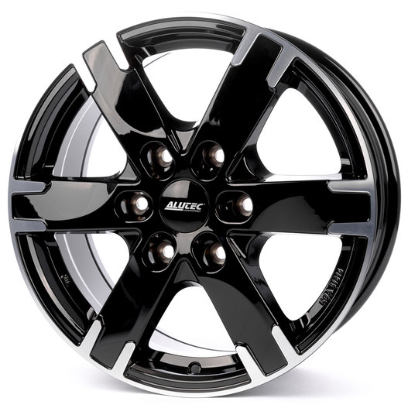 фото Колесный диск alutec titan 7,5/r17 6*139,7 et38 d67,1 diamond black front polished