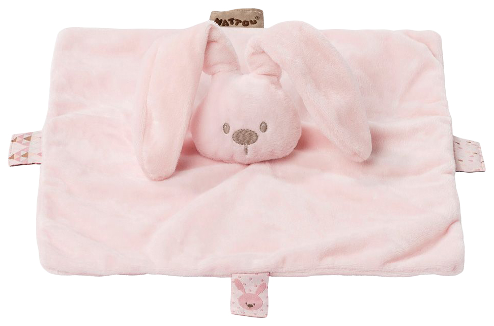 фото Игрушка мягкая nattou doudou (наттоу дуду) lapidou кролик pink 878067